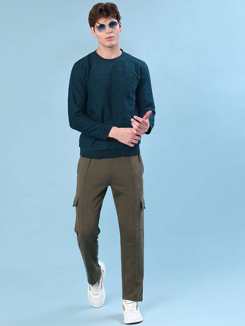 teal cotton blend pullover - 22171273 -  Standard Image - 4