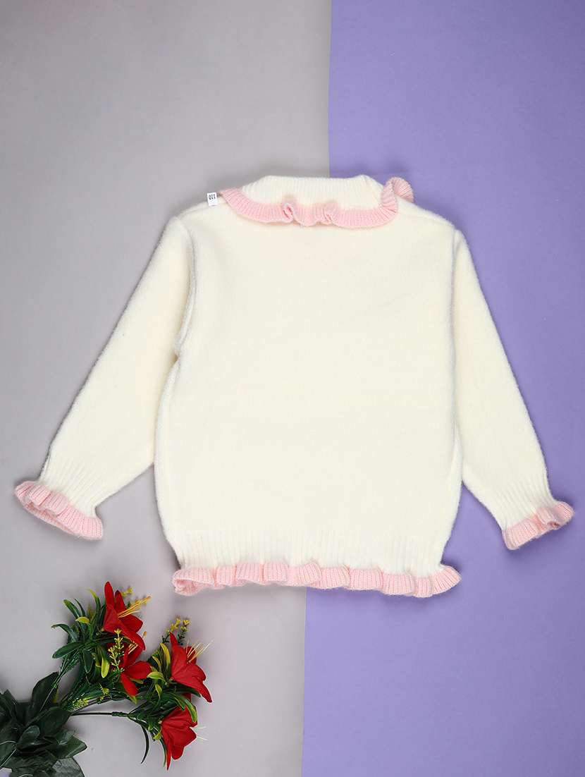 girls self designed long sleeve sweater - 22171279 -  Standard Image - 1