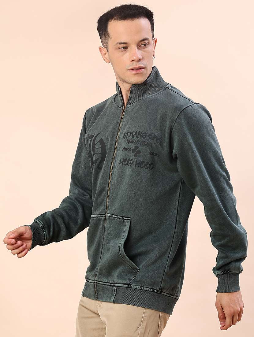 men chest print long sleeve regular fit sweatshirt - 22171284 -  Standard Image - 1