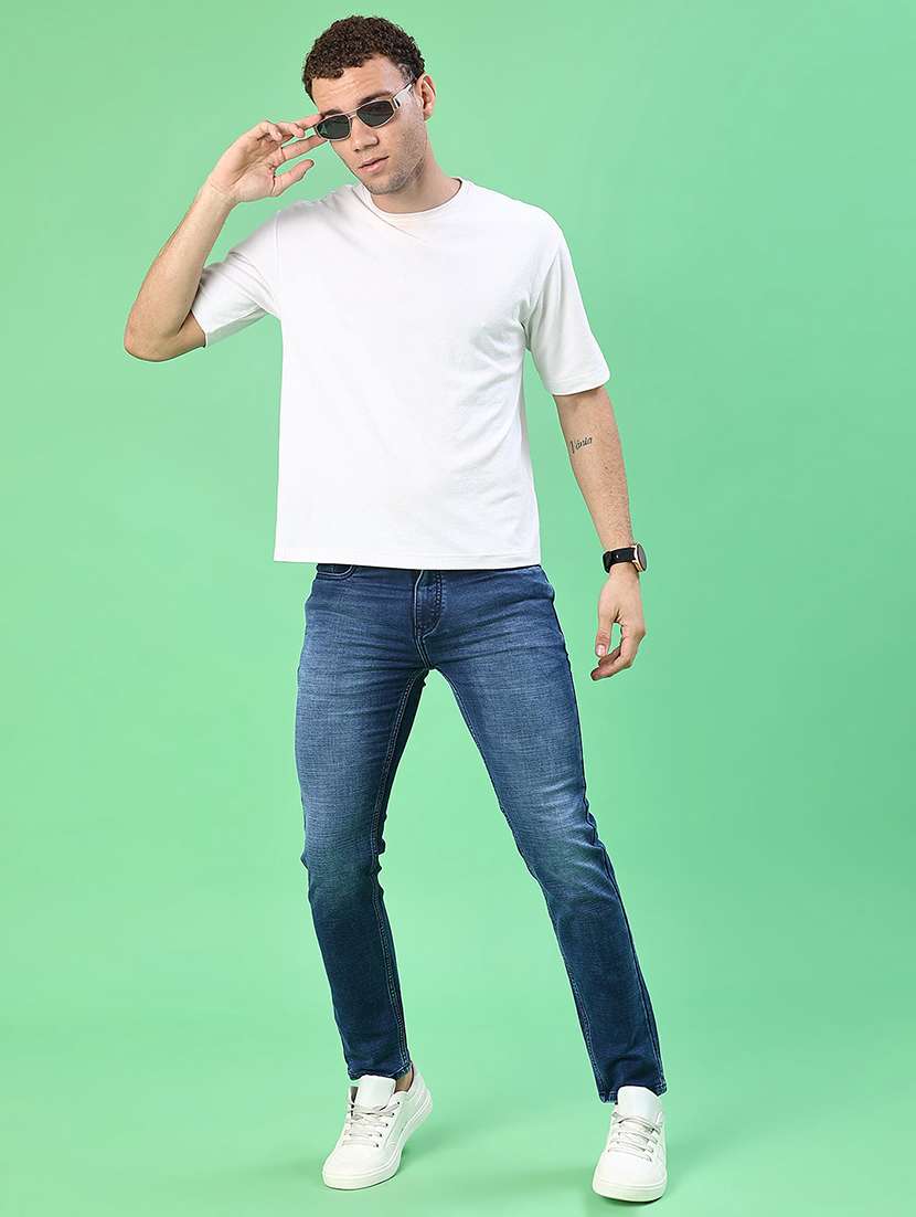 men washed mid rise full length jeans - 22171346 -  Standard Image - 4