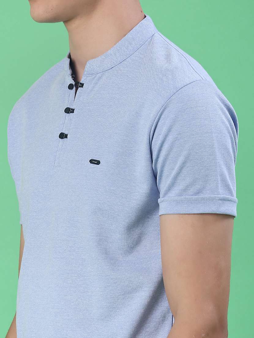 men solid short sleeve slim fit t-shirt - 22171354 -  Standard Image - 4