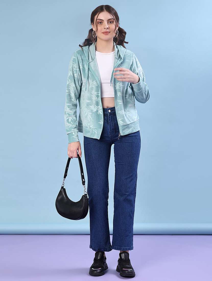 women printed long sleeve hooded sweatshirt - 22171410 -  Standard Image - 4