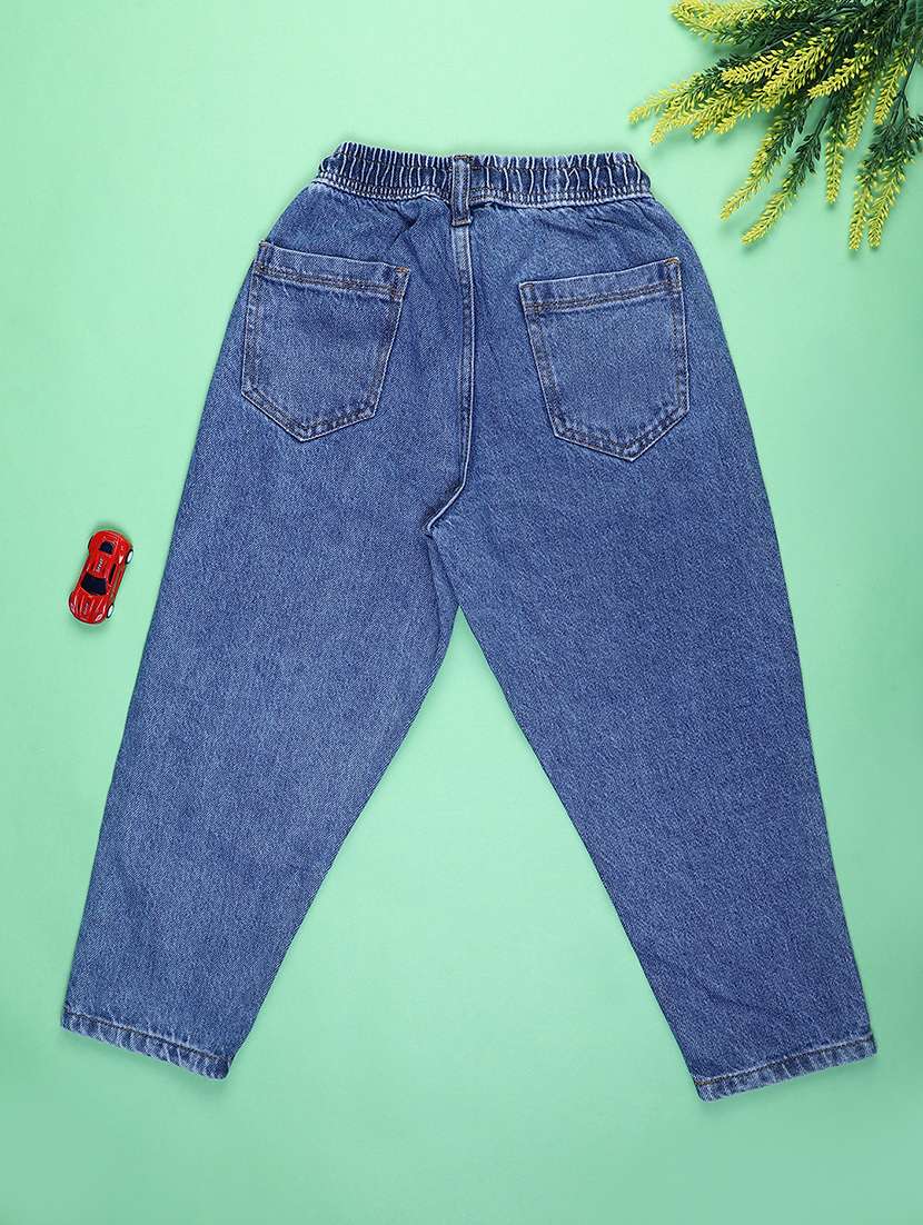  boys plain mid rise jeans - 22171425 -  Standard Image - 1