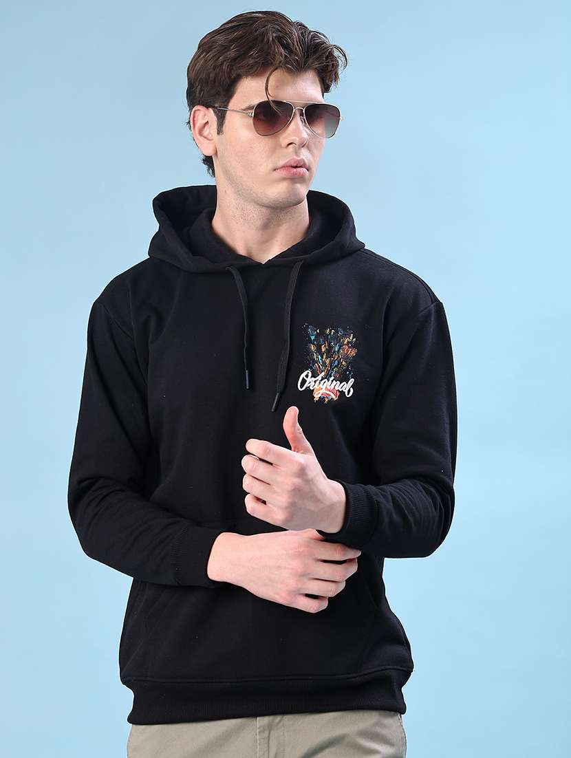 men front & back print long sleeve regular fit sweatshirt