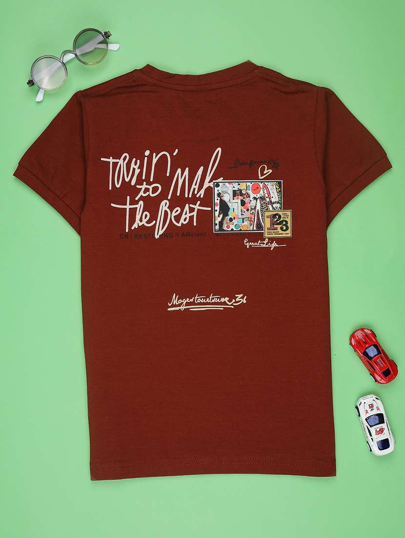 boys typography short sleeve t-shirt - 22171626 -  Standard Image - 1