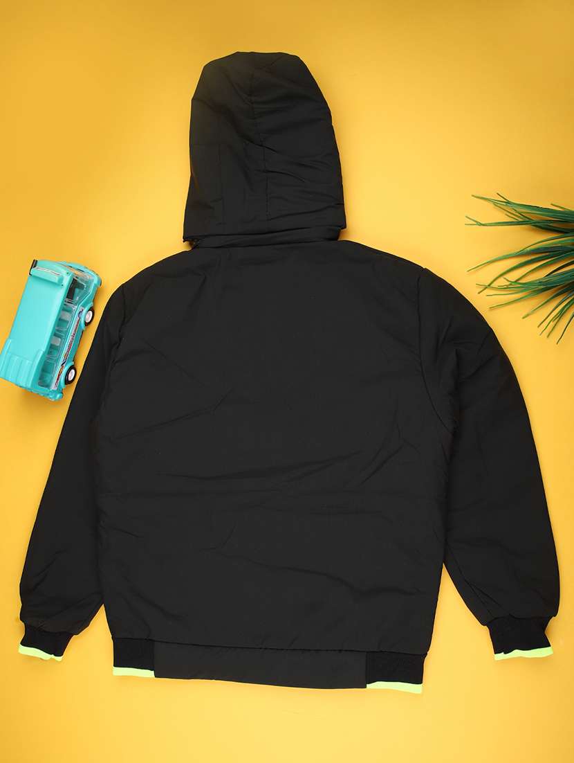 boys solid long sleeve hooded jacket - 22171631 -  Standard Image - 1