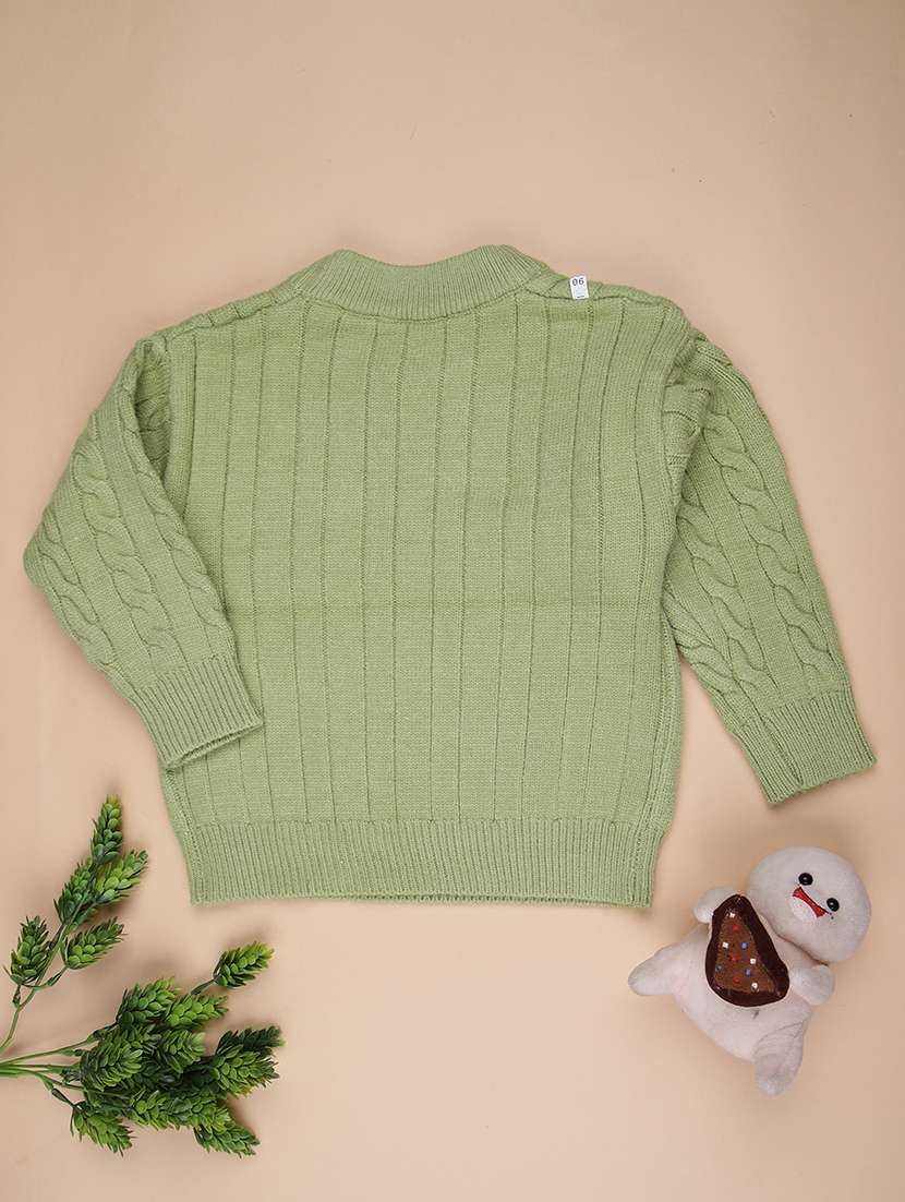 girls self design long sleeve sweater - 22171693 -  Standard Image - 1