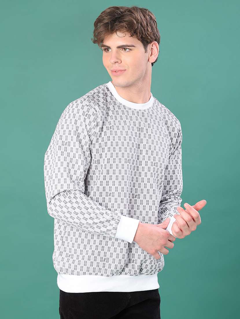 men printed long sleeve regular fit sweatshirt - 22171696 -  Standard Image - 1