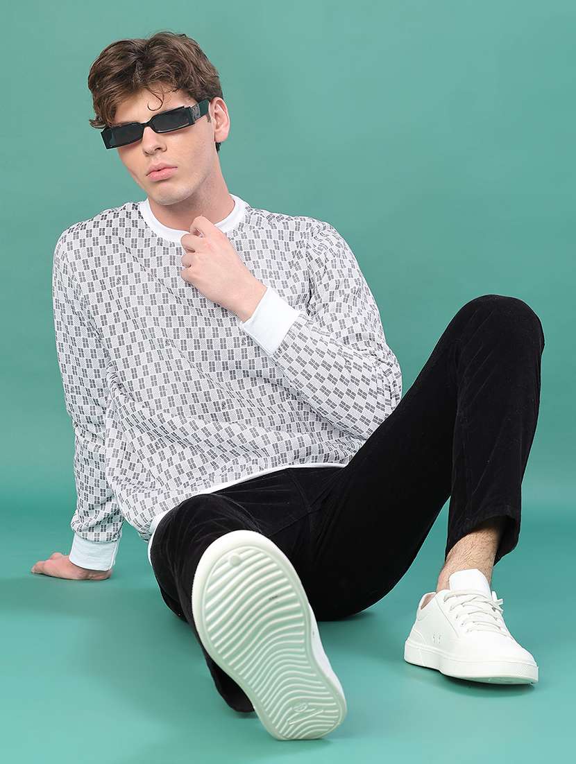 men printed long sleeve regular fit sweatshirt - 22171696 -  Standard Image - 4