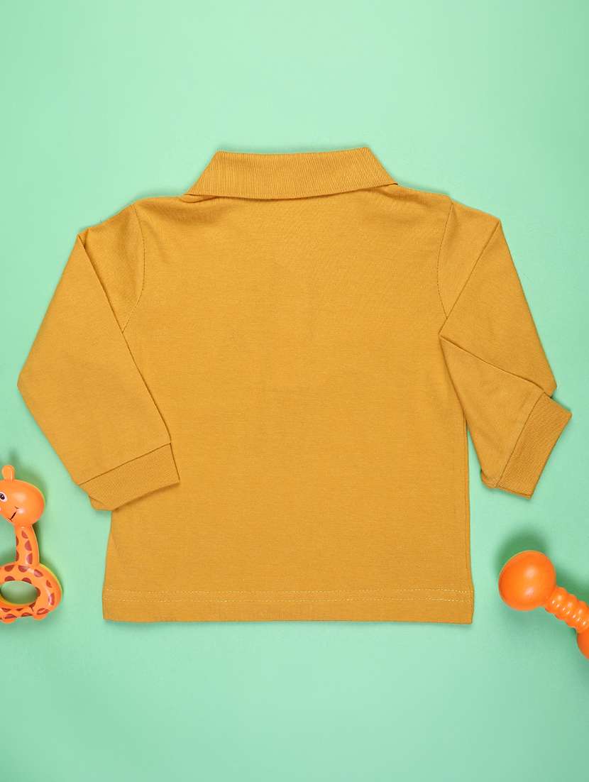 boys solid long sleeve polo t-shirt - 22171704 -  Standard Image - 1