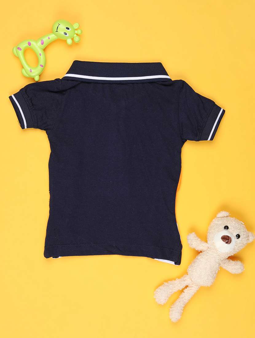boys color blocked short sleeve polo t-shirt - 22171734 -  Standard Image - 1