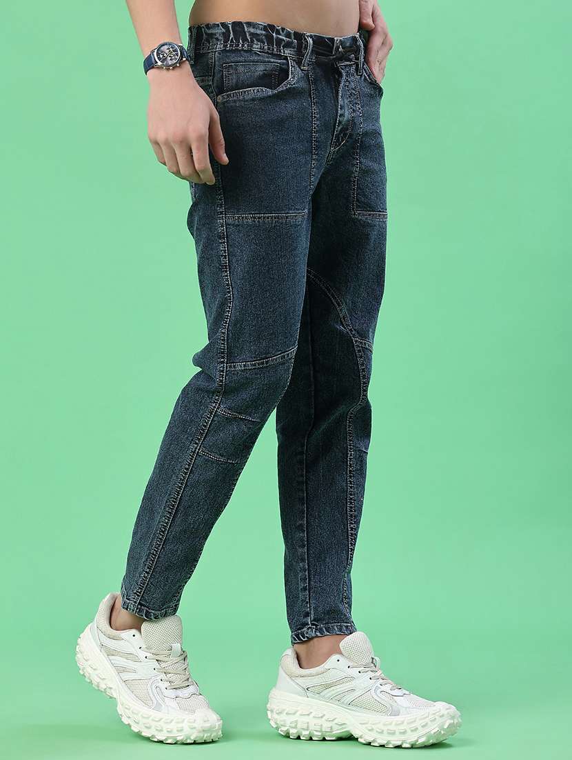 men plain mid rise full length jean - 22171744 -  Standard Image - 1