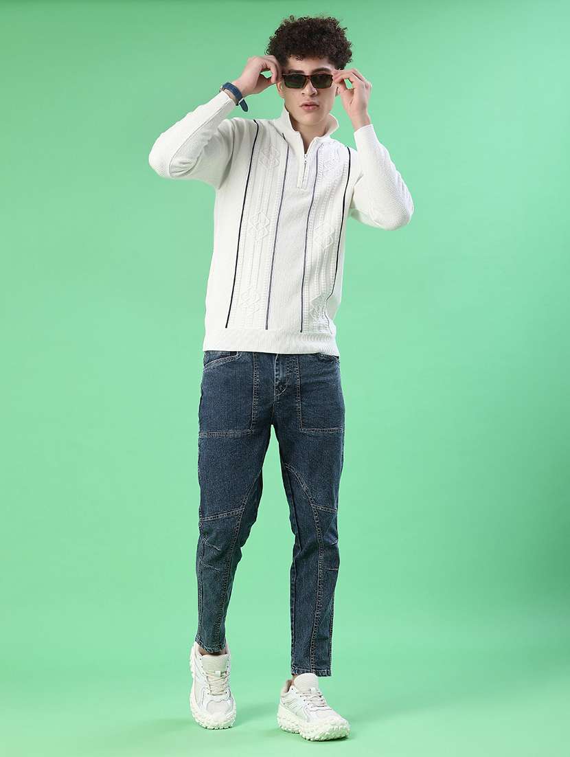 men plain mid rise full length jean - 22171744 -  Standard Image - 4