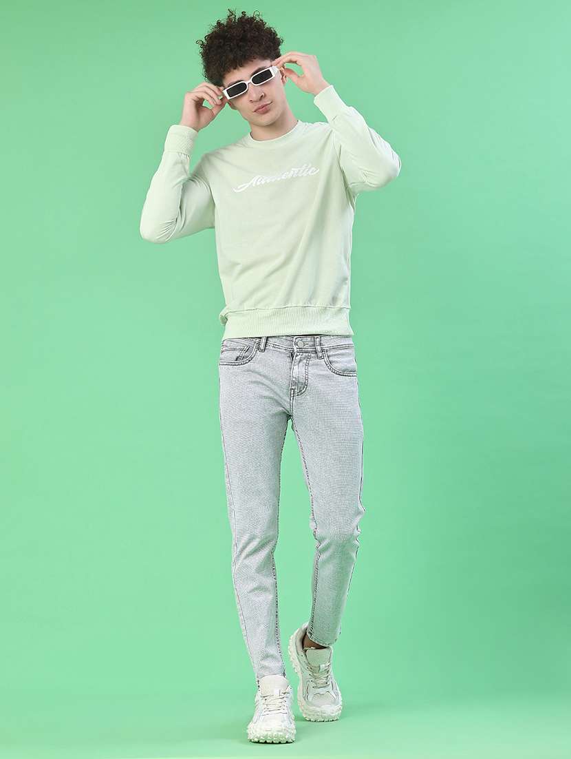 men chest print long sleeve regular fit sweatshirt - 22171764 -  Standard Image - 4