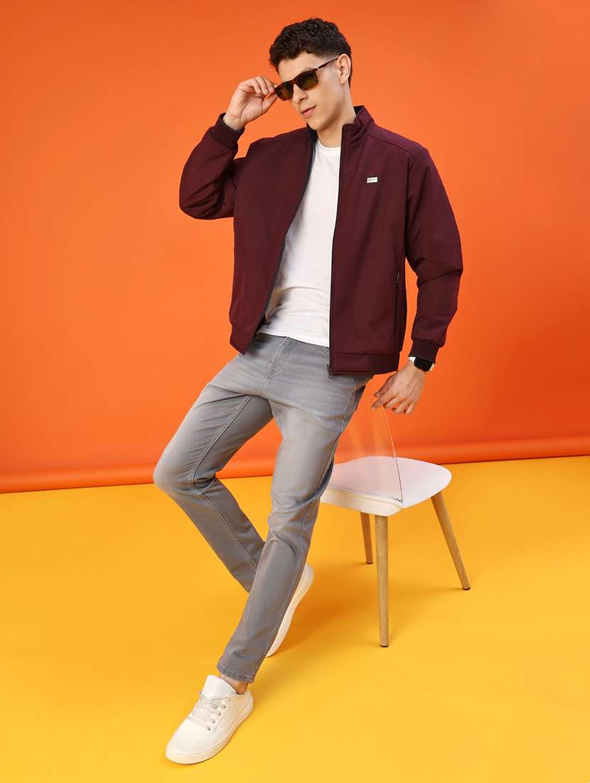 men solid long sleeve reversible bomber jacket - 22171774 -  Standard Image - 4