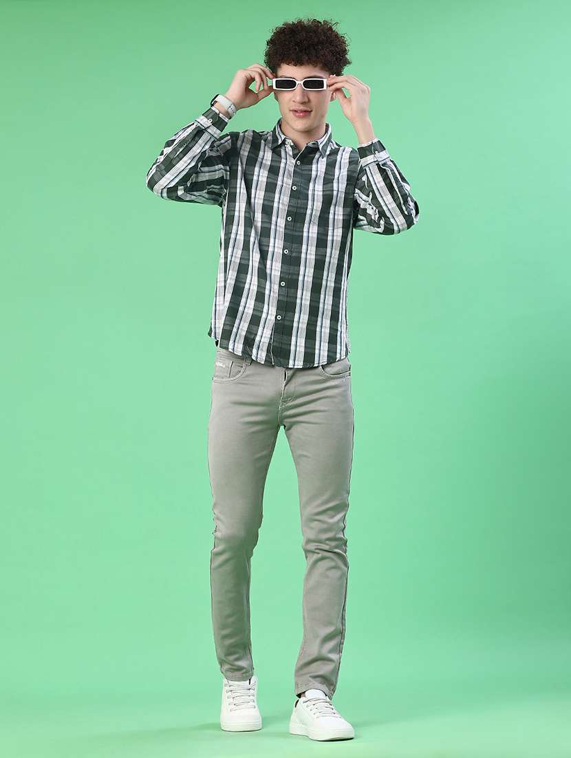 men plain mid rise full length jean - 22171782 -  Standard Image - 4