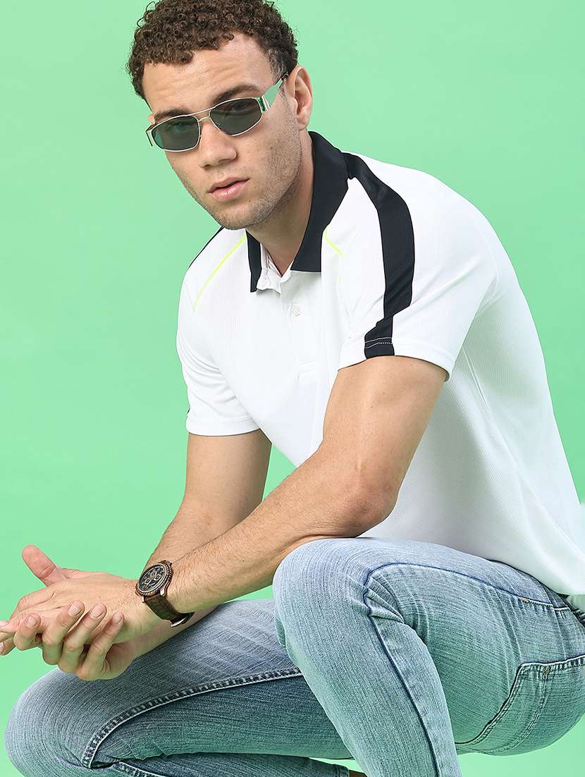 men solid short sleeve regular fit polo t-shirt - 22171896 -  Standard Image - 1