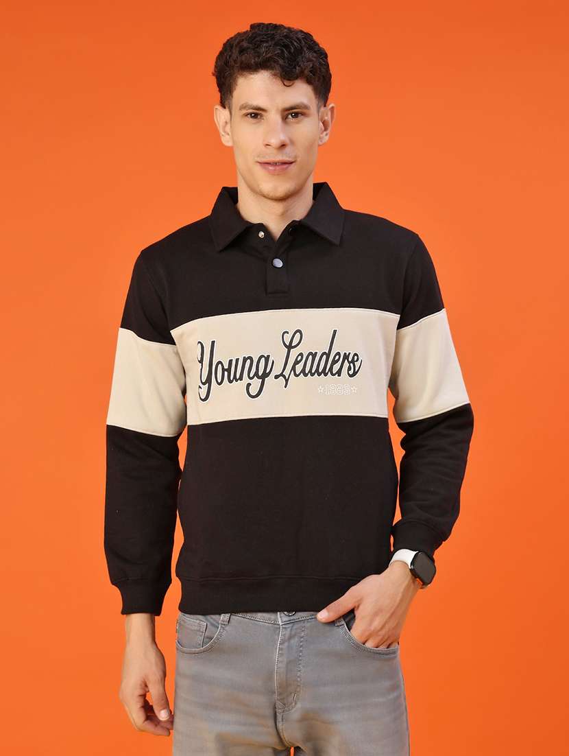 men chest print long sleeve regular fit sweatshirt - 22171972 -  Standard Image - 1