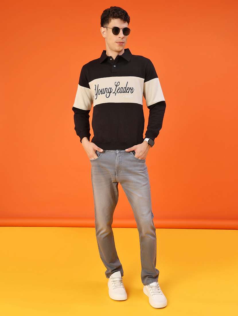 men chest print long sleeve regular fit sweatshirt - 22171972 -  Standard Image - 4