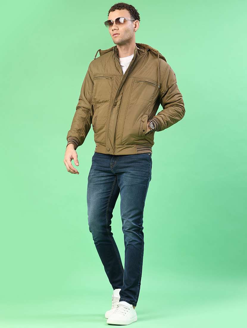 men solid long sleeve lightweight bomber jacket - 22171979 -  Standard Image - 4