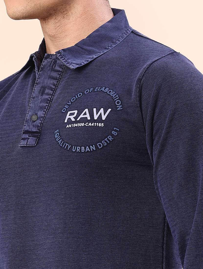 men solid long sleeve polo t-shirt - 22172041 -  Standard Image - 4