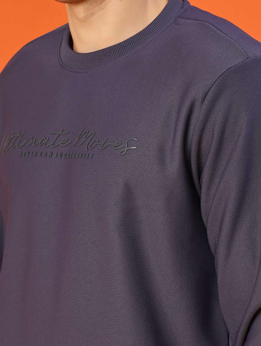 men chest print long sleeve regular fit sweatshirt - 22172100 -  Standard Image - 4