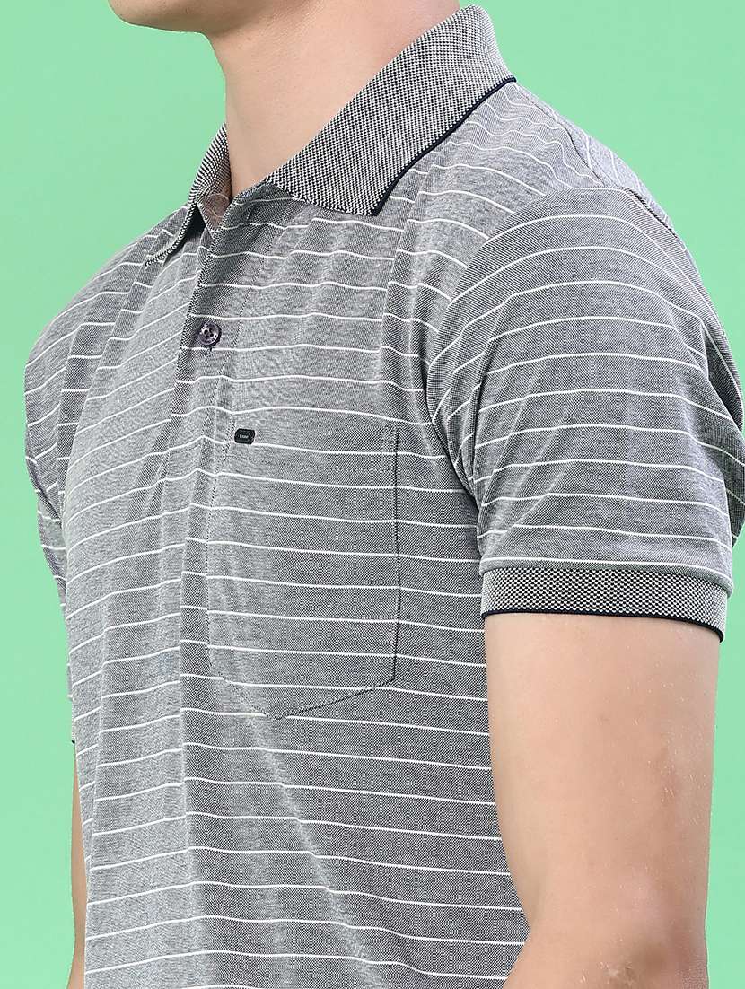 men striped short sleeve slim fit t-shirt - 22172298 -  Standard Image - 4