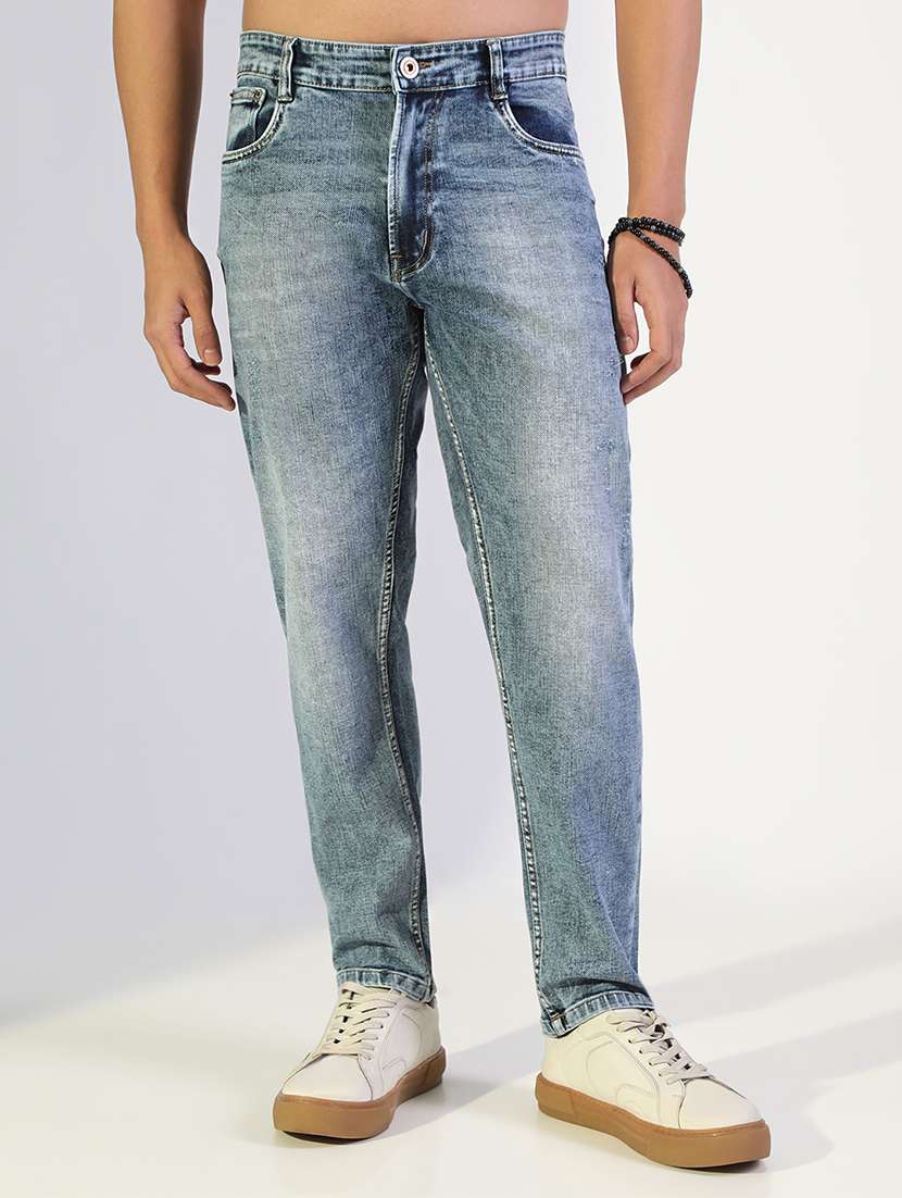 men solid mid rise slim fit jean - 22173624 -  Standard Image - 1