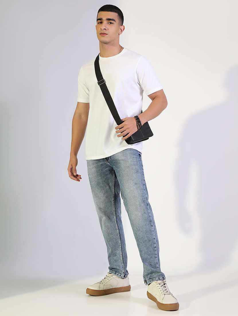 men solid mid rise slim fit jean - 22173624 -  Standard Image - 4