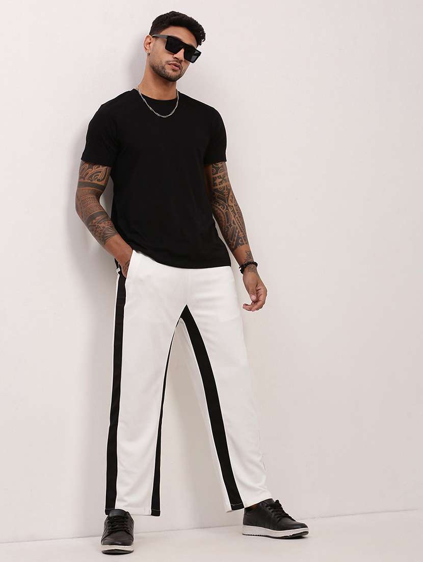 men tapered mid rise track pant - 22173640 -  Standard Image - 4