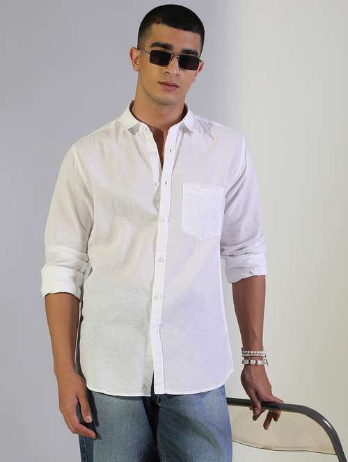 men solid collared long sleeve shirt - 22173657 -  Standard Image - 0