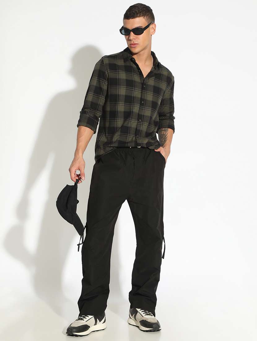 men checkered collared long sleeve shirt - 22173675 -  Standard Image - 4