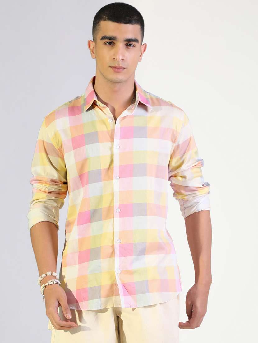multi colored cotton casual shirt - 22173678 -  Standard Image - 1