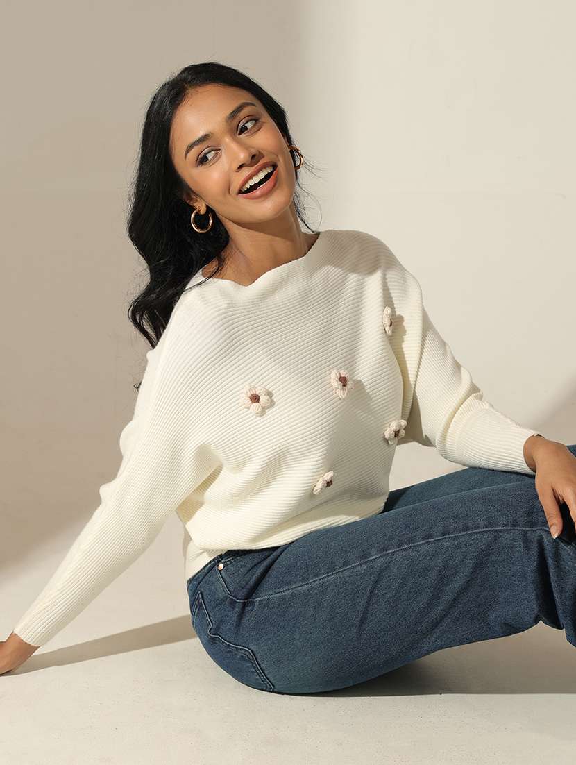 off white cotton regular top - 22173732 -  Standard Image - 1