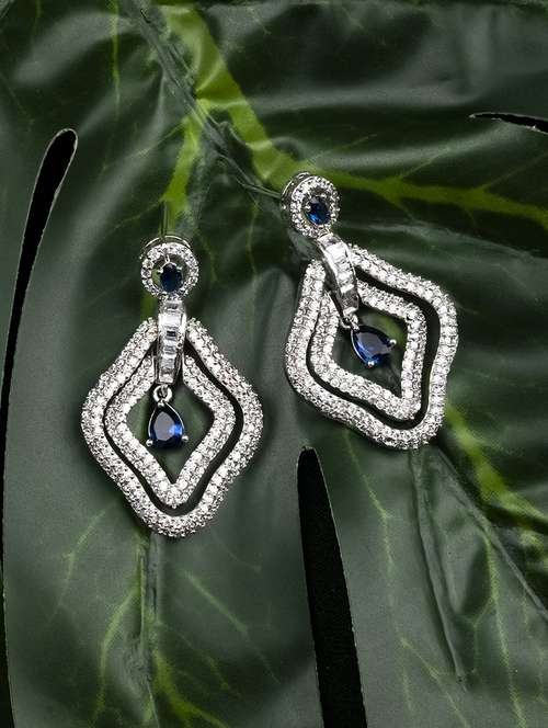 designer blue ad leaf earrings - 22173814 -  Standard Image - 0