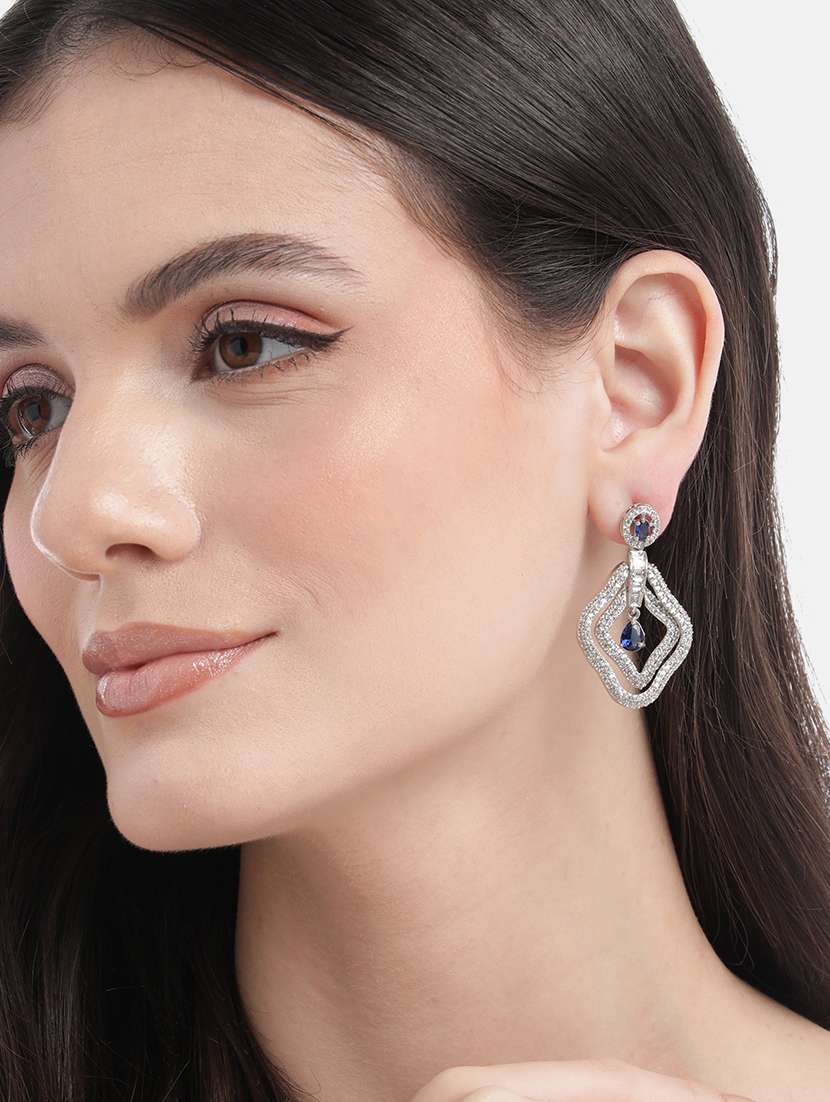 designer blue ad leaf earrings - 22173814 -  Standard Image - 1