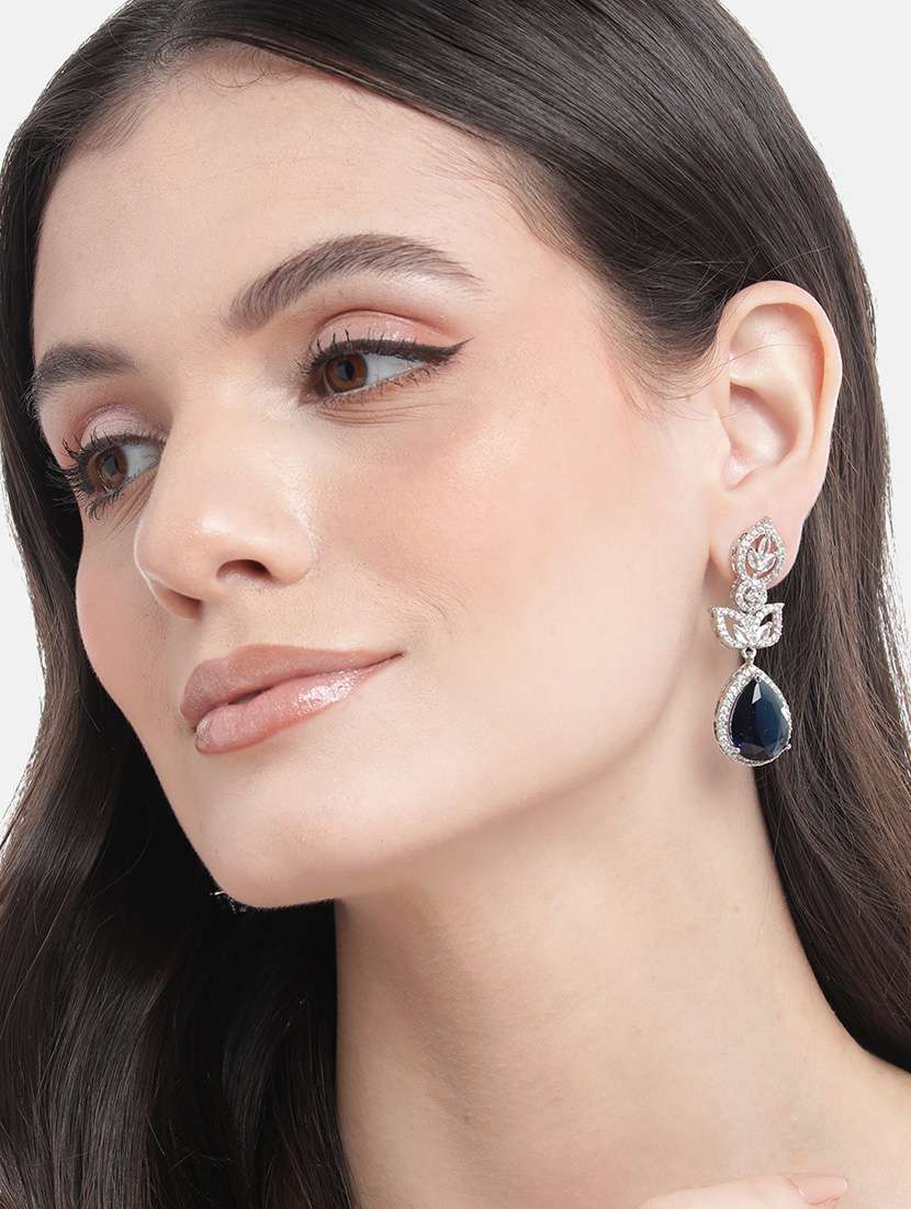 luxurious blue ad drop earrings - 22173818 -  Standard Image - 1