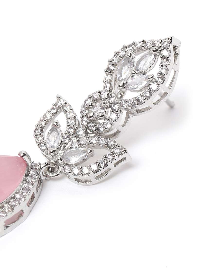 luxurious pink ad drop earrings - 22173819 -  Standard Image - 4