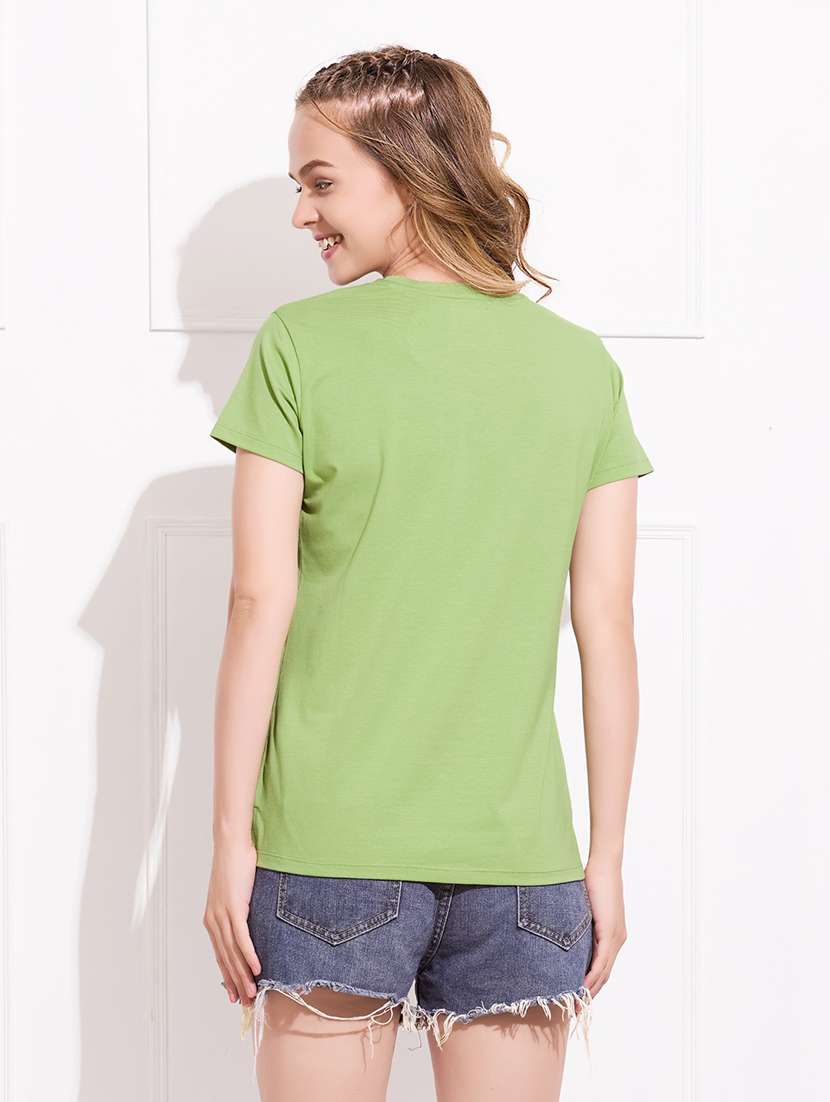 women printed round neck short sleeve t-shirt - 22173993 -  Standard Image - 4