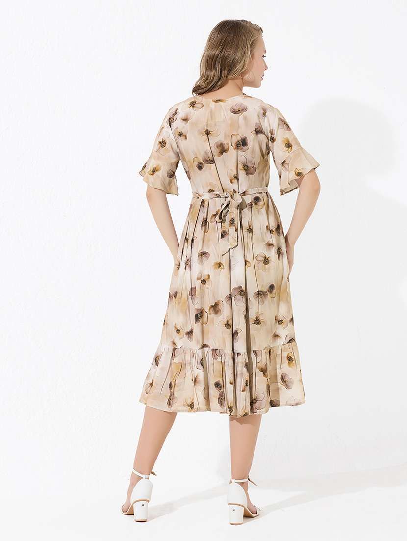 women printed short sleeve maternity wear dress - 22174077 -  Standard Image - 4