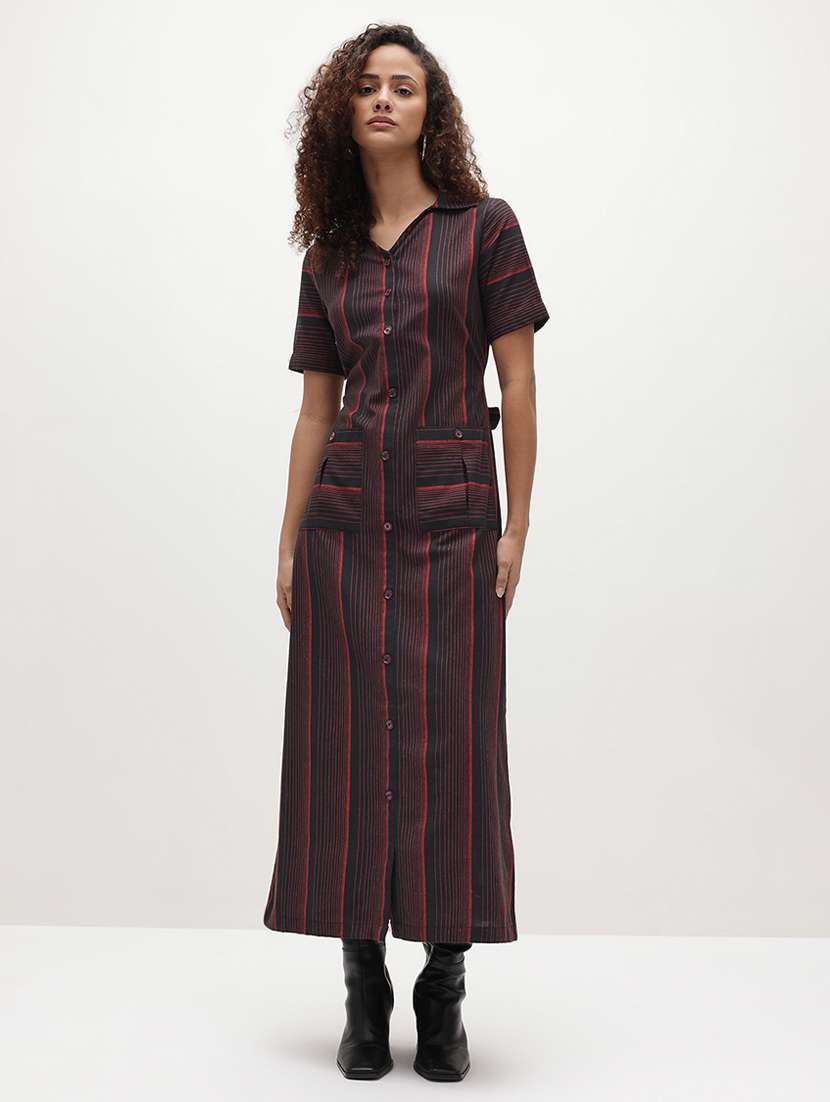 black cotton shirt dress - 22174089 -  Standard Image - 1