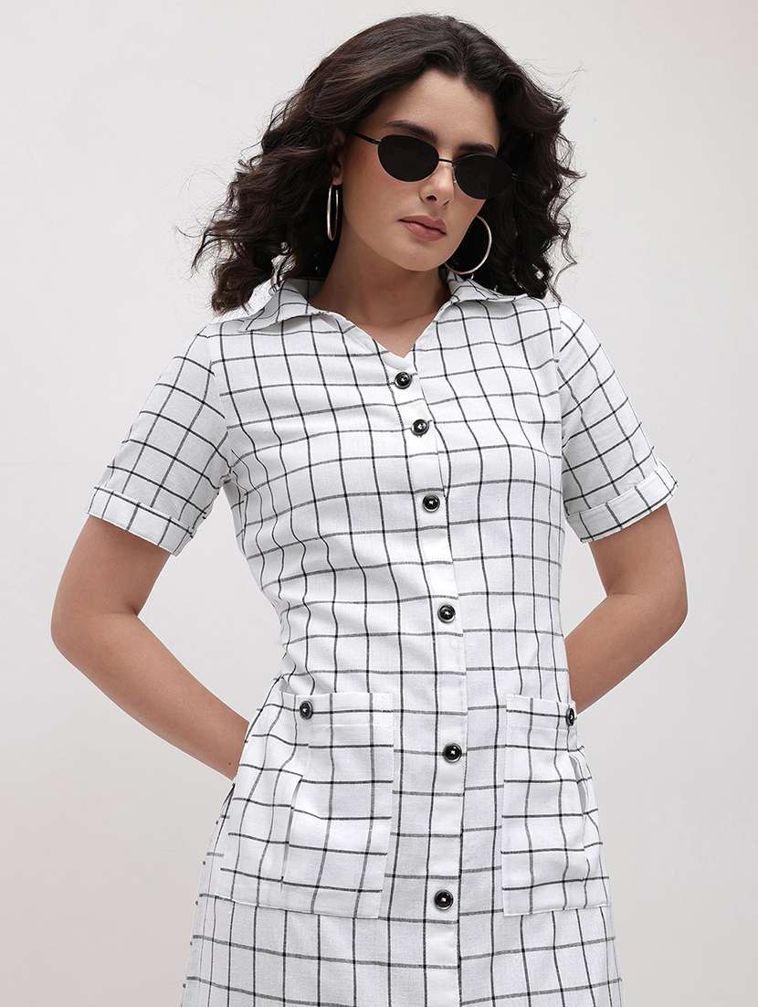 white cotton shirt dress - 22174098 -  Standard Image - 4