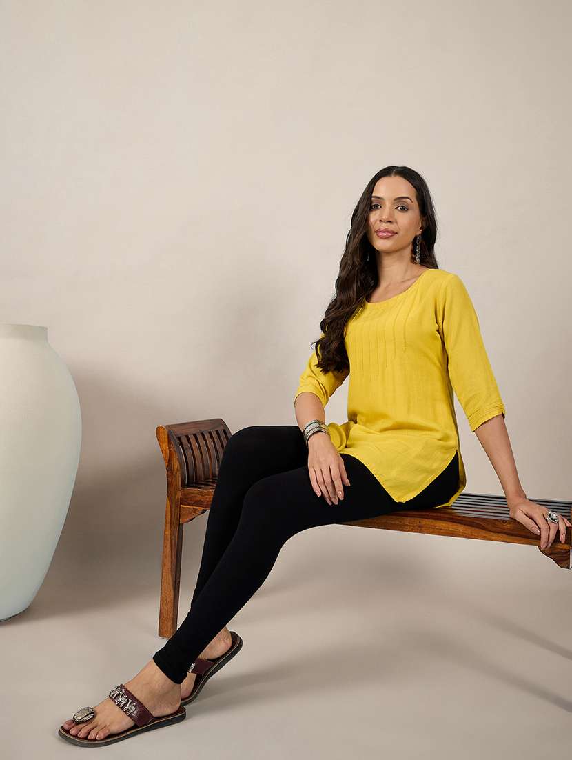 women pack of 3 solid mid rise legging - 22174460 -  Standard Image - 6