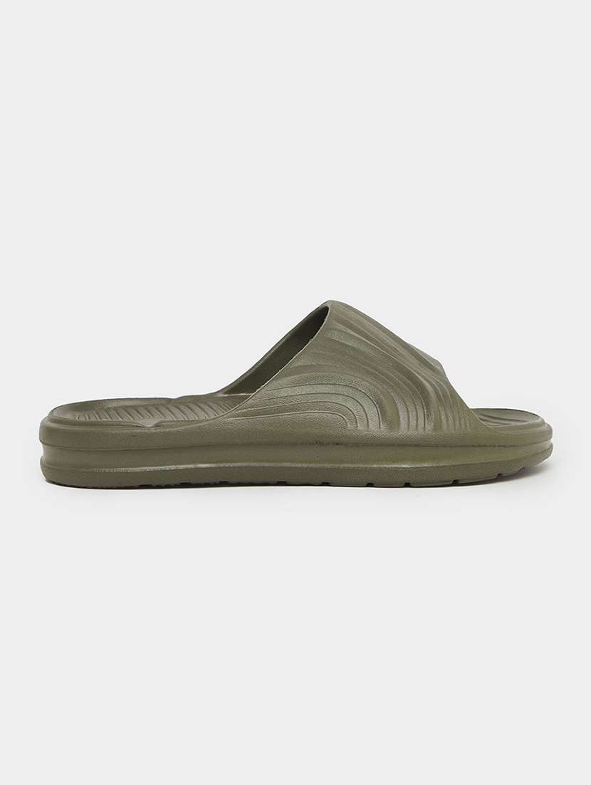 men solid slip on slider - 22174760 -  Standard Image - 1