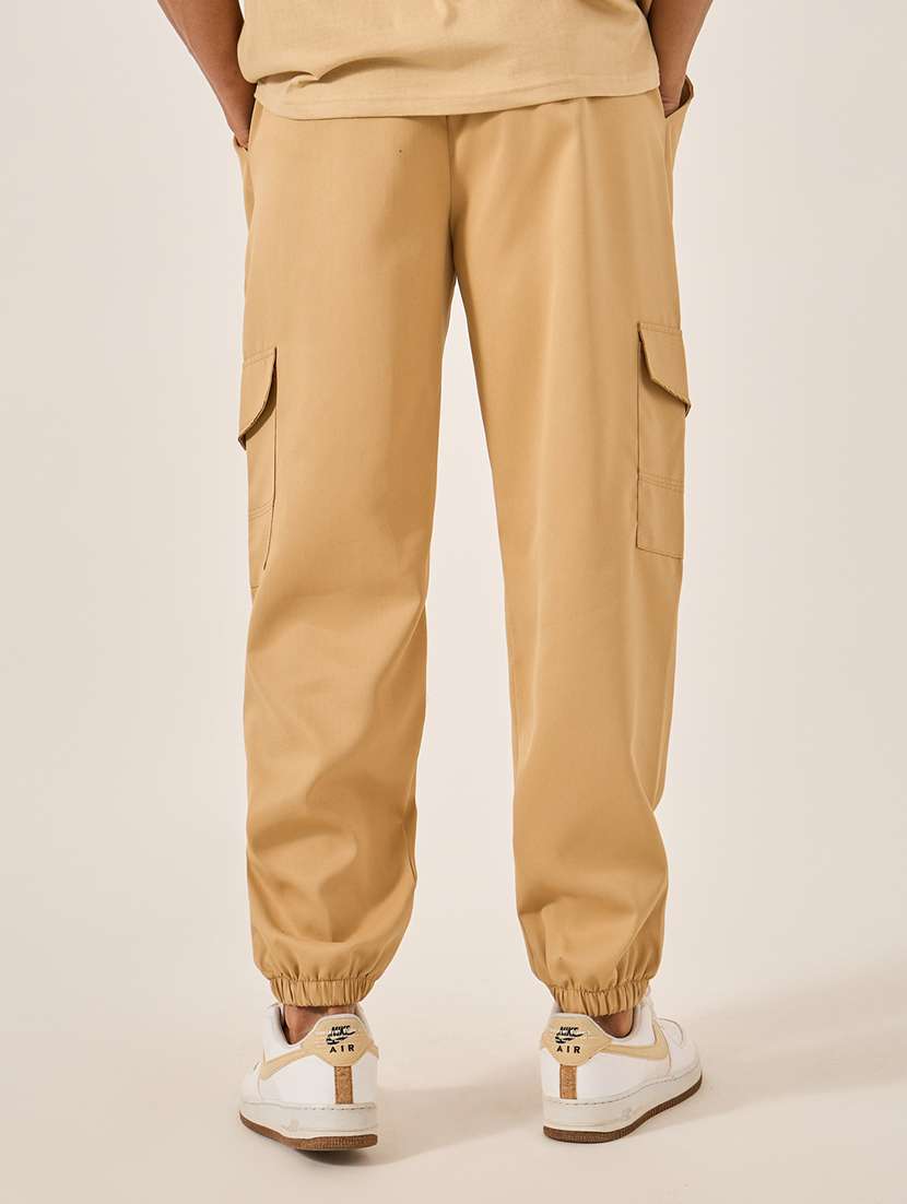 mene solid mid rise cargo jogger - 22174775 -  Standard Image - 1