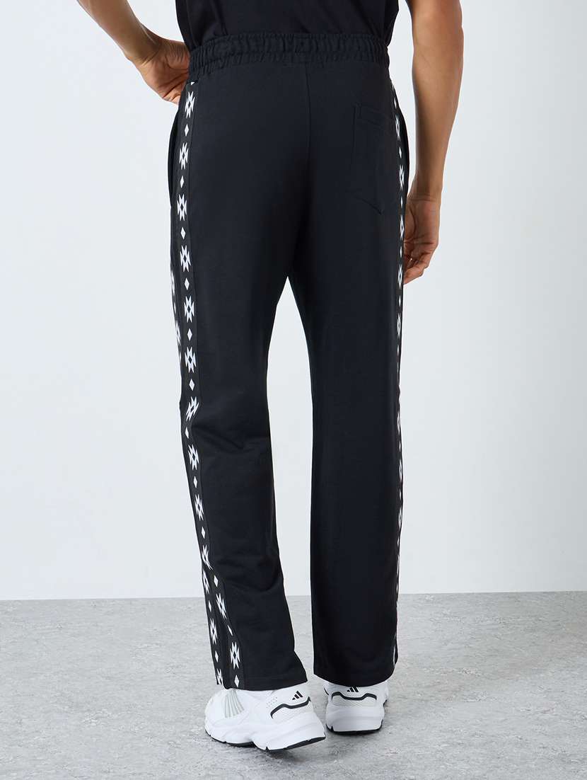 men tapered mid rise full length track pant - 22174782 -  Standard Image - 1