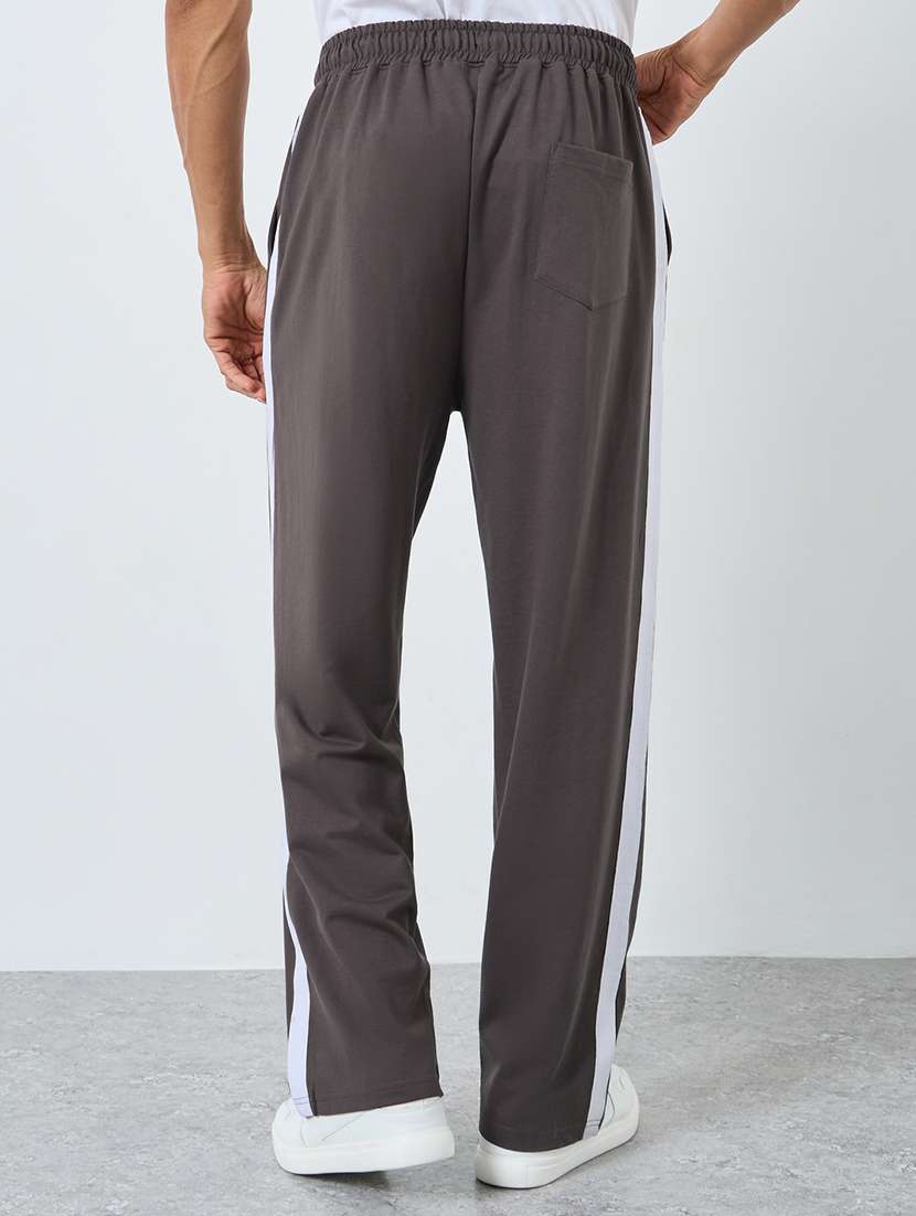 men tapered mid rise full length track pant - 22174784 -  Standard Image - 1