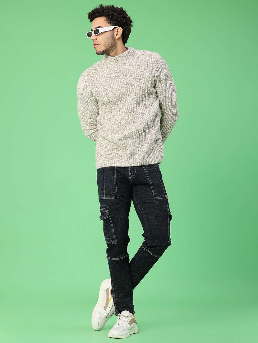 men self design long sleeve regular fit pullover  - 22174878 -  Standard Image - 4