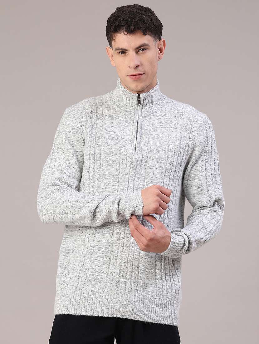 men self design long sleeve regular fit pullover  - 22174885 -  Standard Image - 1