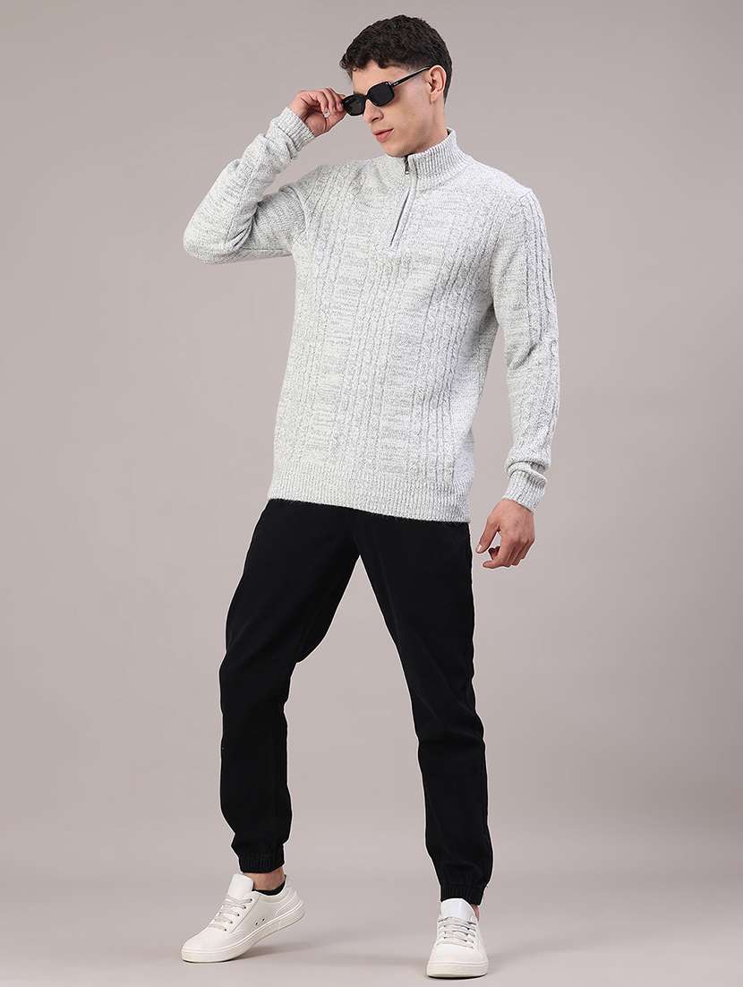men self design long sleeve regular fit pullover  - 22174885 -  Standard Image - 4